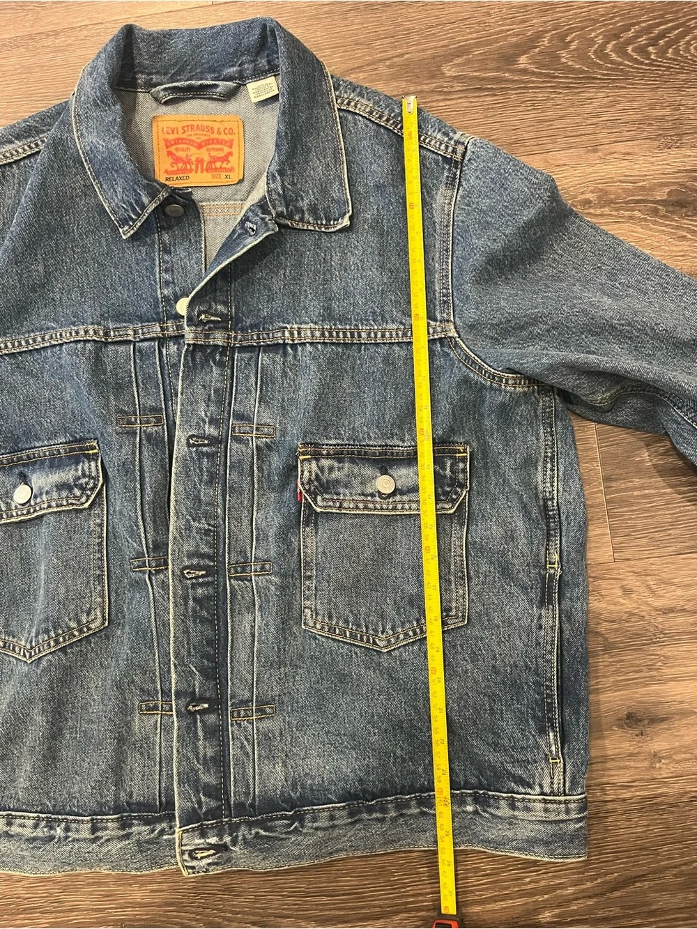 Levi's Vintage Style Blue Denim Trucker Jacket